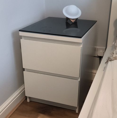 Ikea nyvoll bedside table - bedside,