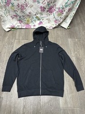 The Weekend Offender Zip Up Black Hoodie - New - Size L (pit to pit 60cm)