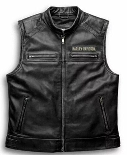 Men vest biker cafe racer - biker,