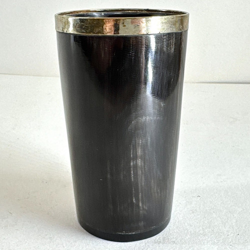 Antique horn beaker tumbler - antique,