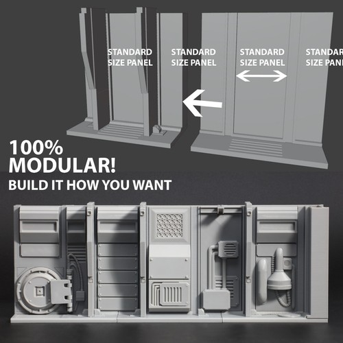 Wall section modular - section,