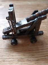 Antique Cannon Bronze Metal Diecast Pencil Sharpener by Play Me Ref 961 Vintage