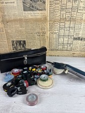 Vintage Dymo M-20 Retro Label Maker With Case And Discs & Labels RARE