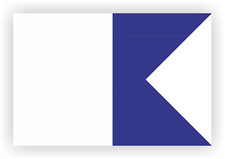 Scuba Diving Decal Alpha Flag