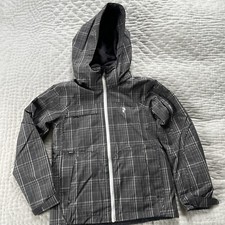 Peak Performance Kids Grey Checked Ski Padded Jacket Size 140