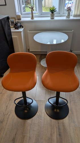 Brand new orange leather