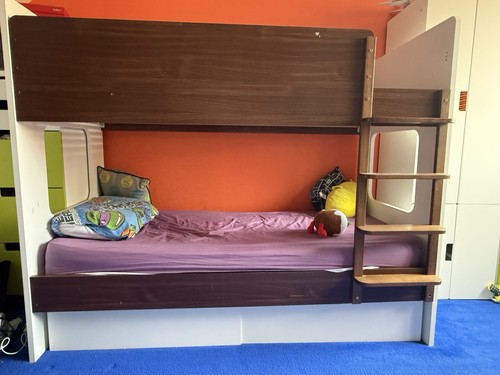 Aspace coco white walnut - white, bunk