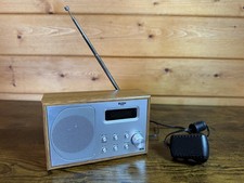 Bush Wooden DAB Radio - Small Portable Digital and FM mains or battery powered