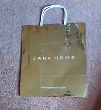 ZARA  HOME GOLD  SMALL PAPER GIFT BAG WITH HANDLES 27x9x31cm