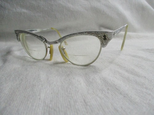 Vtg gold filled cat eye - ,