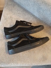 Vans Old Skool Triple Black Suede Sneakers UK 9.5