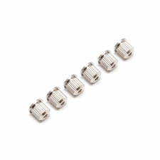 Gotoh TLB-1 Back Guitar String Ferrules With Lip Set of 6 (Nickel)