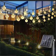 LED Ball Solar Light Party Fairy Outdoor Retro Ball String Lights Patio Garden