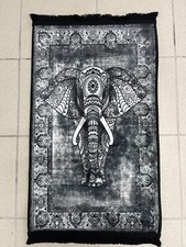 50x80 cm Machine Washable Rug/Indoor/ Elephant Design/Cotton Backed