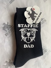 Staffie Dad Pet Dog Socks