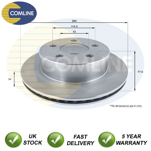 Brake disc front comline fits - brake,