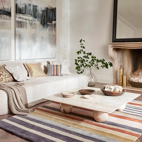 Hand tufted rug 100 new - 100%,