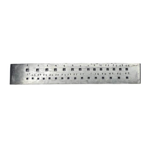 Draw plate square - holes,