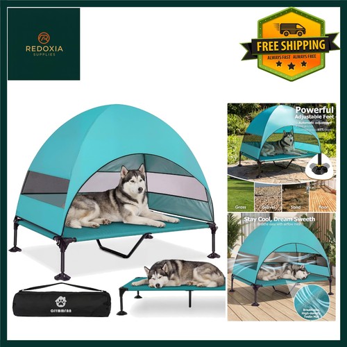 Raised elevated dog - bed, with