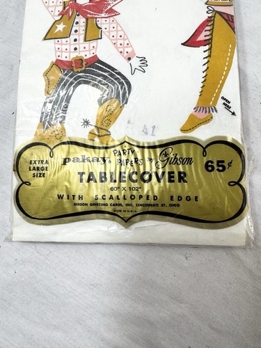 Vtg gibson cowboy - indian, paper