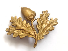 WW1 South Nottinghamshire Hussars Cap Badge Brass Economy 2Lugs Antique Original