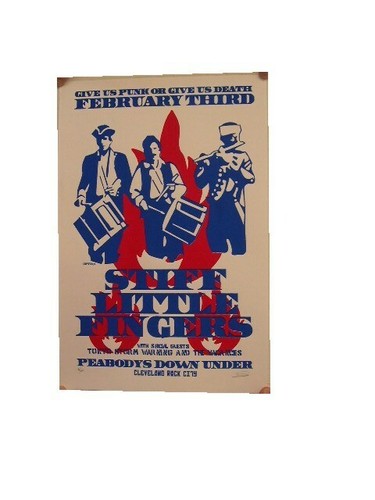Stiff little fingers poster - stiff,