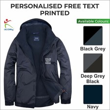 Personalised Premium Outdoor Jacket Custom Top Printed ANY Text Workwear Jacket 