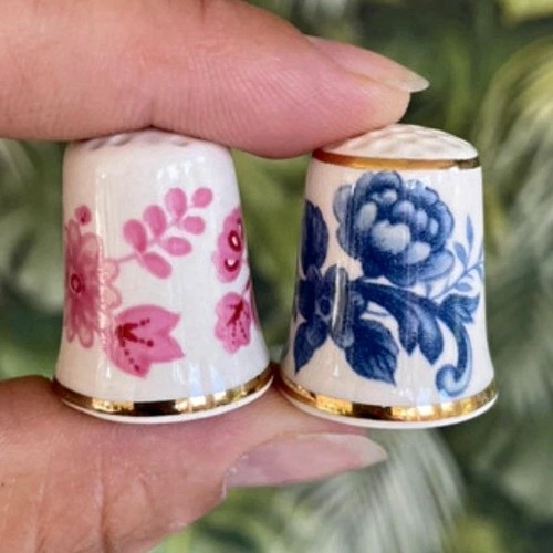 Mason floral thimbles pair - mason’s,