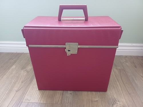 Vintage record carry - case, box