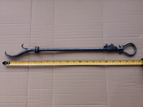 Antique vintage fire poker - antique,
