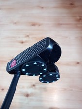 Custom Poker Chip Black Odyssey O Works 2 Ball Putter 34.5 Inch New Grip X Cover