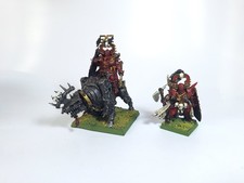 Warhammer  l Khorne Chaos Lord on Juggernaut  metal and hero painted