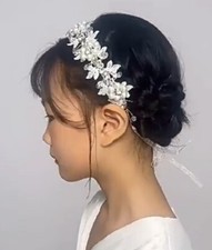 Women Flower Girl White Lace