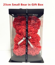 Foam Rose Flower Teddy Bear