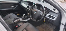 BMW 5 SERIES E60LCI BLACK LEATHER INTERIOR 2009 Front + Rear Seats + Door Cards