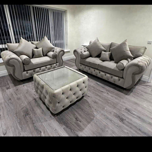 Handmade beige velvet - beige,