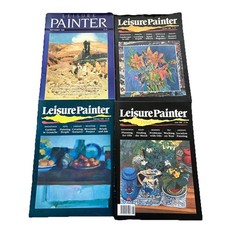 4  Issues Leisure Painter Magazine bundle Art Painting Drawing 1988-1990