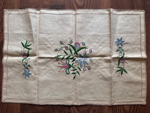 Vintage cream irish - cream, linen