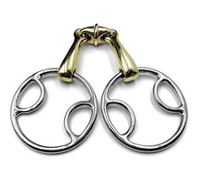 Bevel Horse Bit Snaffle German Silver Cooper Lozenge Angled Degree Loose Ring