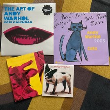 3x Andy Warhol Calendars 2002, 2003 Cats, 2013 Inc Poster (Images To Frame Etc)