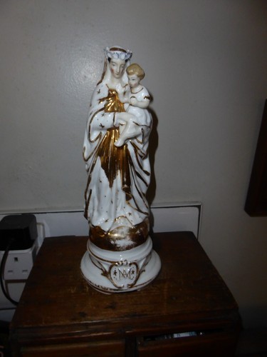 Vintage madonna and child - and,