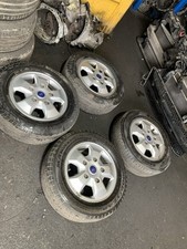 16" GENUINE SILVER FORD TRANSIT CUSTOM LIMITED SPORT ALLOYS WHEELS TYRES x 4