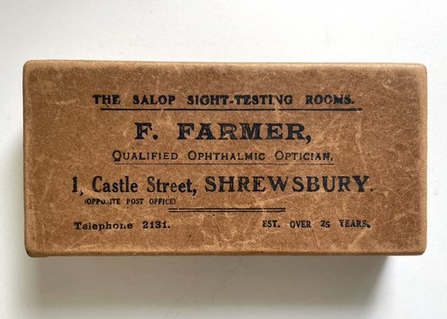 Antique optician box f - antique, box,