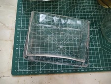 Glass rectangle vase candle - glass,