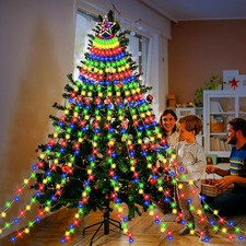 350 LED SHOOTING STAR WATERFALL LIGHT CHRISTMAS XMAS TREE HANGING FAIRY LIGHTS