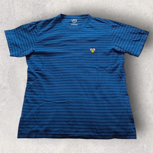 Uniqlo kaws bff blue striped - kaws,