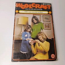 Patons Woolcraft How To Knit And Crochet Vintage Knitting Crochet Book Magazine 
