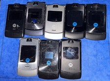 Lot of Motorola Razr V3/V3i Flip Phones - Retro 2004 2005 Black/Silver x8