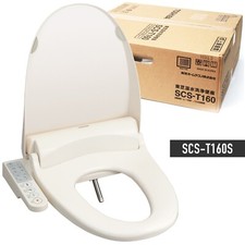 Toshiba Bidet Toilet Seat Warm Water Washing Cleaning Pastel Ivory SCS-T160S New