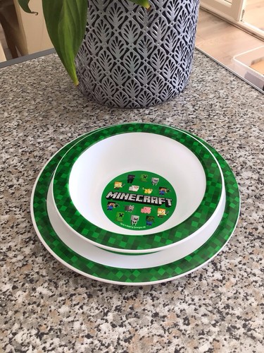 Minecraft cereal bowl and - cereal,